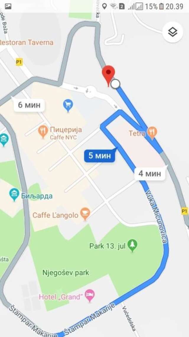 Апартаменты APARTMANI MIA VUKSANOVIC Цетине-71